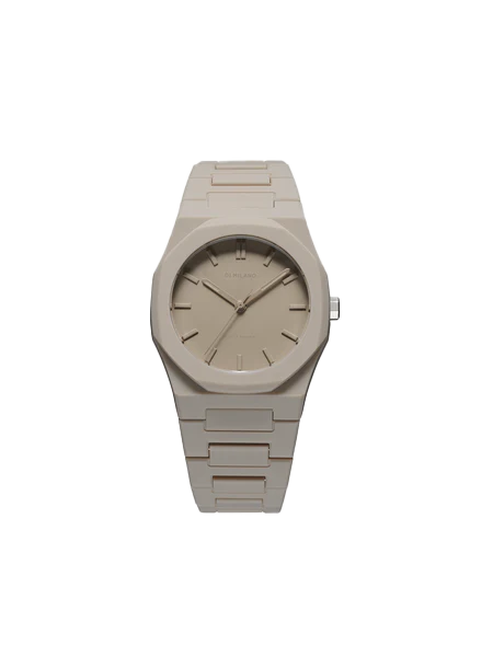 Orologio D1 Milano Polycarbon Ecrù, colore beige opaco