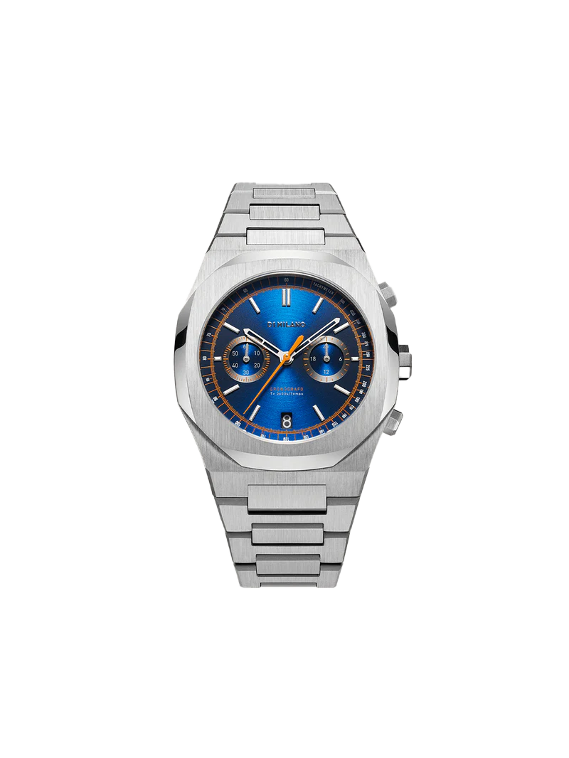Orologio D1 Milano Royal Blue, colore blu e argento