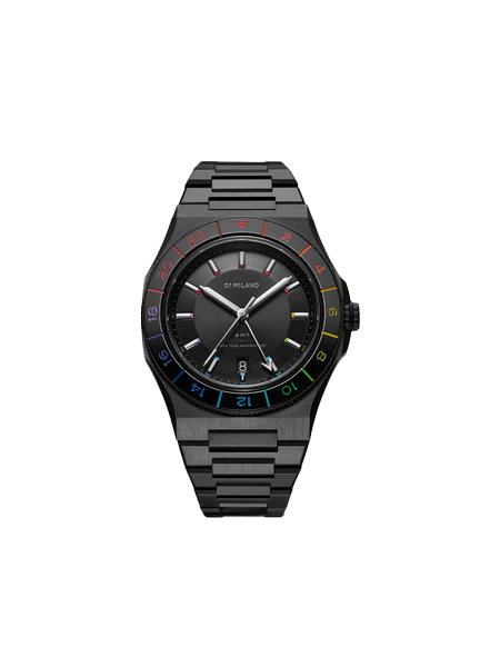 Orologio D1 Milano GMT limited edition, colore nero