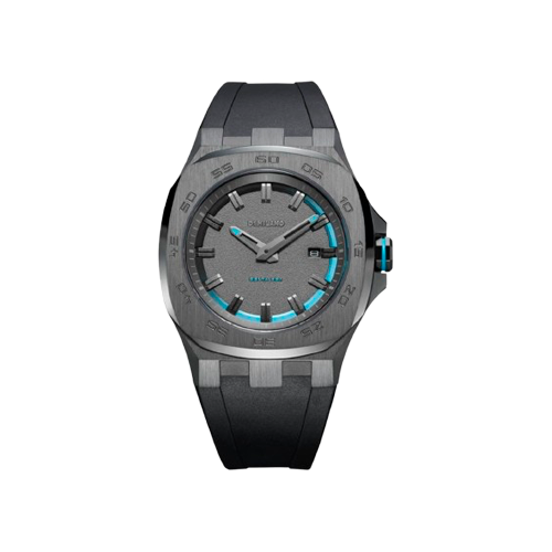 Orologio da uomo D1 Milano analogico in acciaio inossidabile con cinturino grigio e quadrante grigio