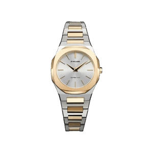 Orologio D1 Milano Edge Ultra Thin 30 mm, colore oro e argento