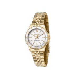 Orologio Sector solo tempo da donna, colore oro e bianco