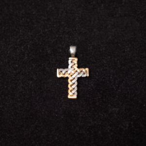 Pendente a croce intrecciata - Artlinea