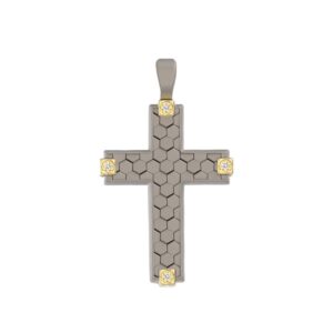 Pendente a croce nido d'ape - Artlinea